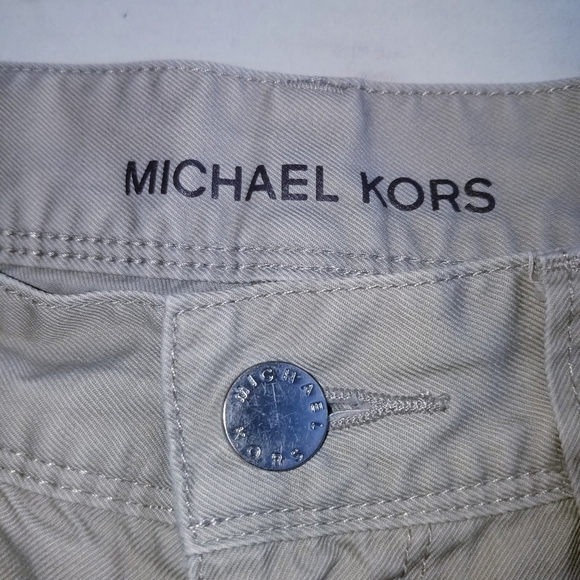 🌸 Michael Kors | Khaki Cotton Chino Pants 32 - Picture 3 of 13